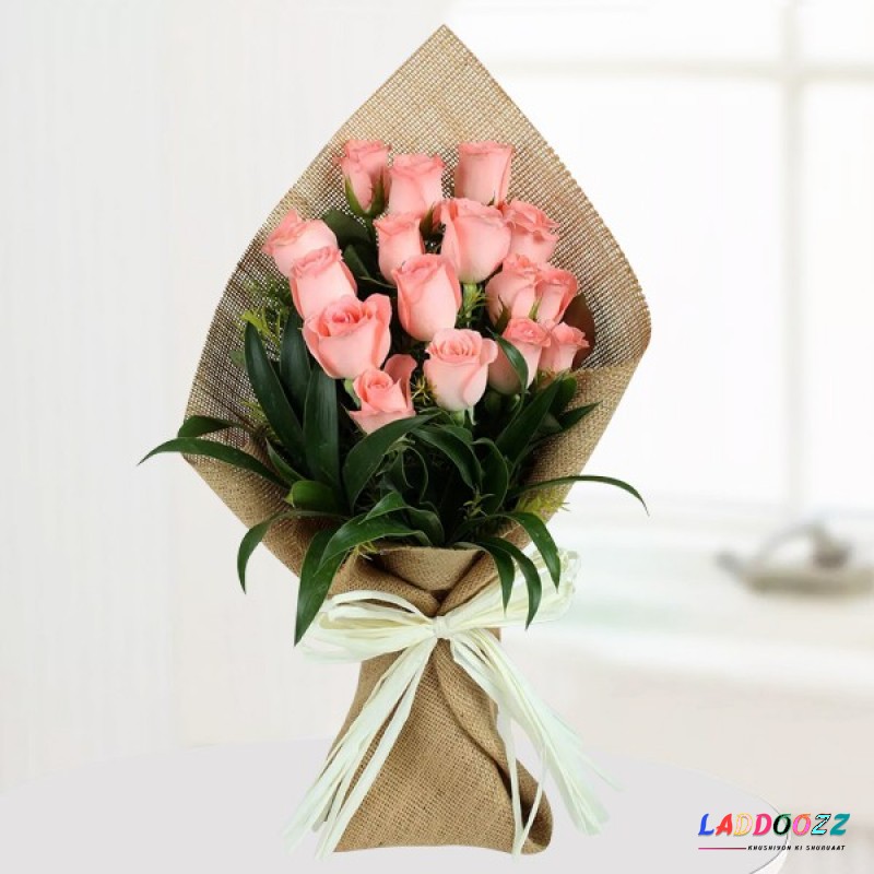 Light Pink Roses Bunch 